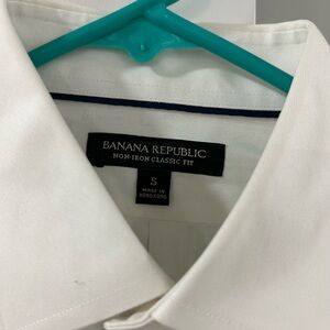 Banana Republic Non Iron White Classic Fit Shirt